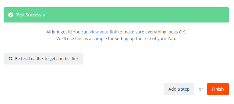 Facebook Zapier Leadfox