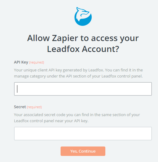 Facebook Zapier Leadfox