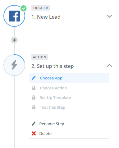 Facebook Zapier Leadfox