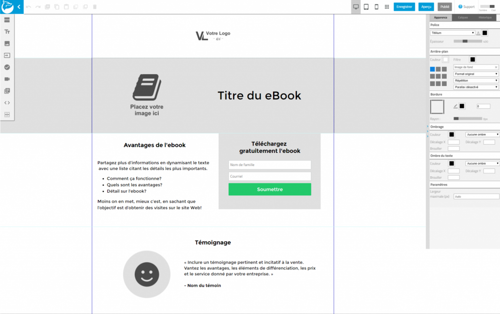 Template ebook