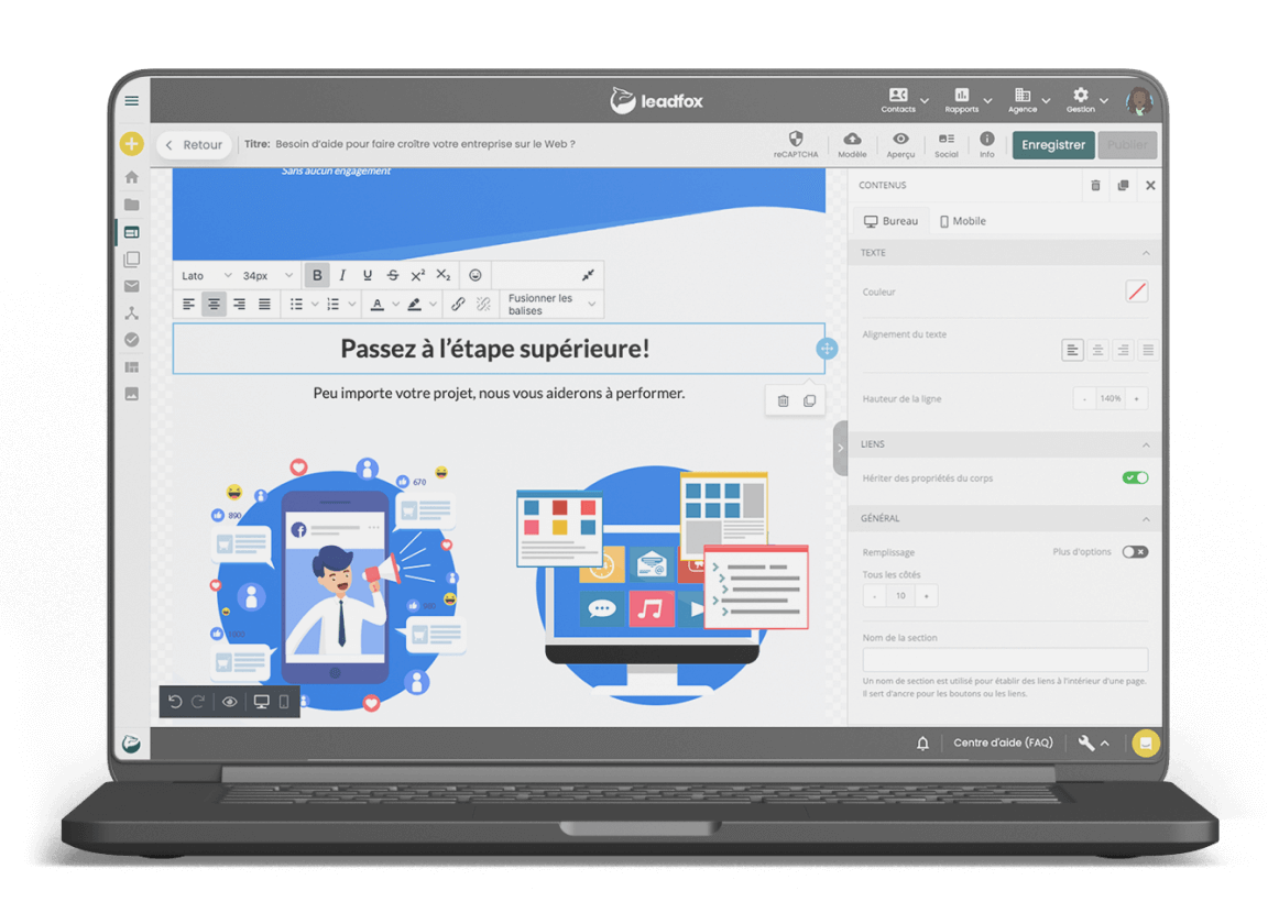 Leadfox, le logiciel marketing tout-en-un francophone pour rendre votre marketing Web
